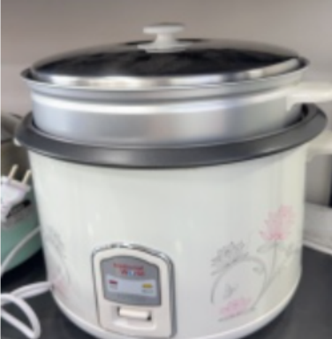 Vintage Printed Rice Cooker with Steaming Tray