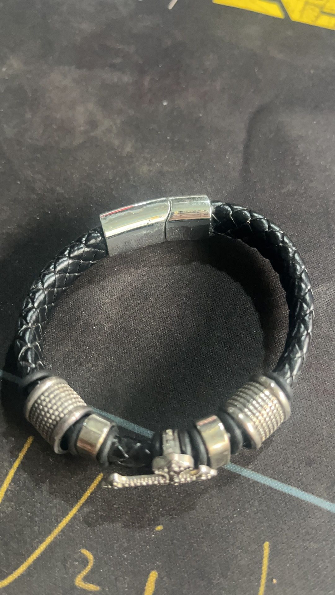 cross leather bracelet