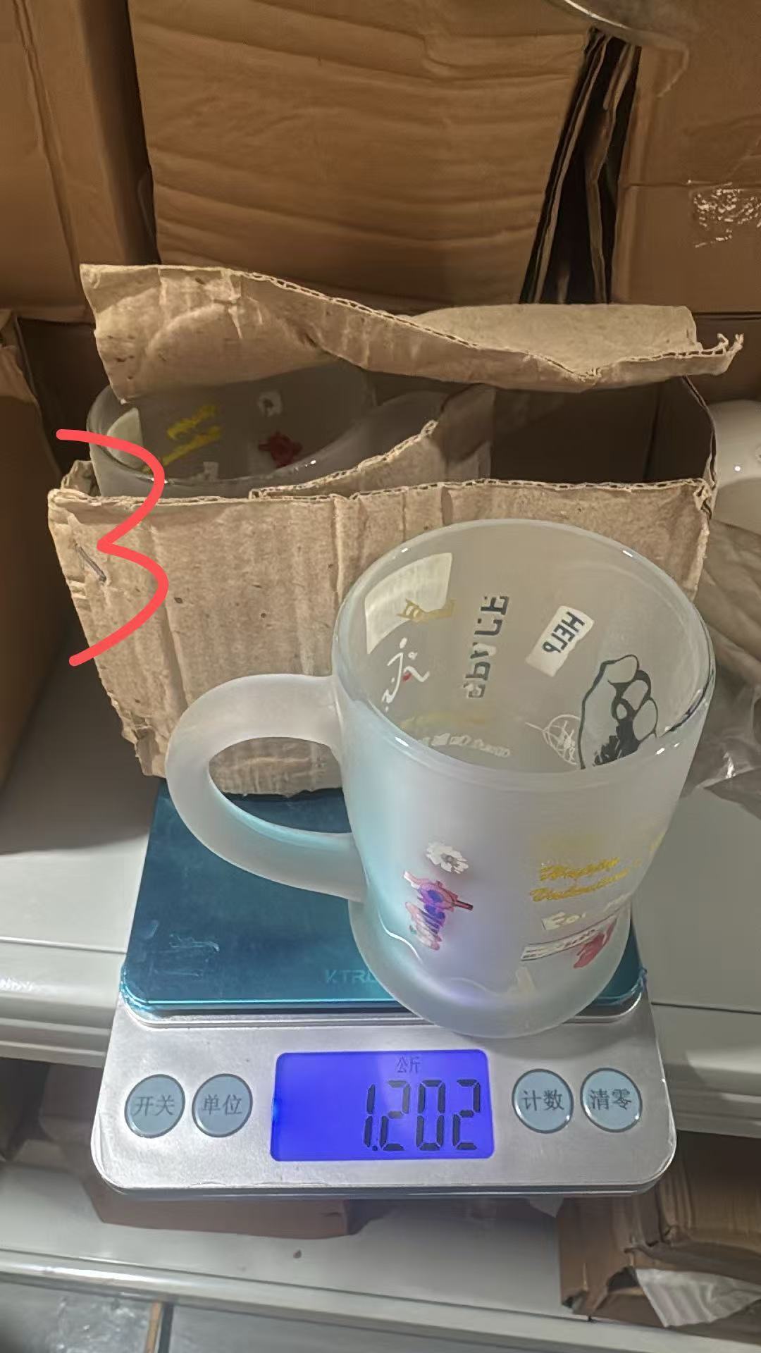 Frosted Glass Mug