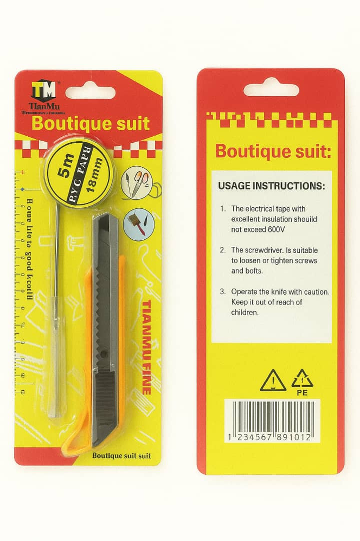 PVC tape with cutter