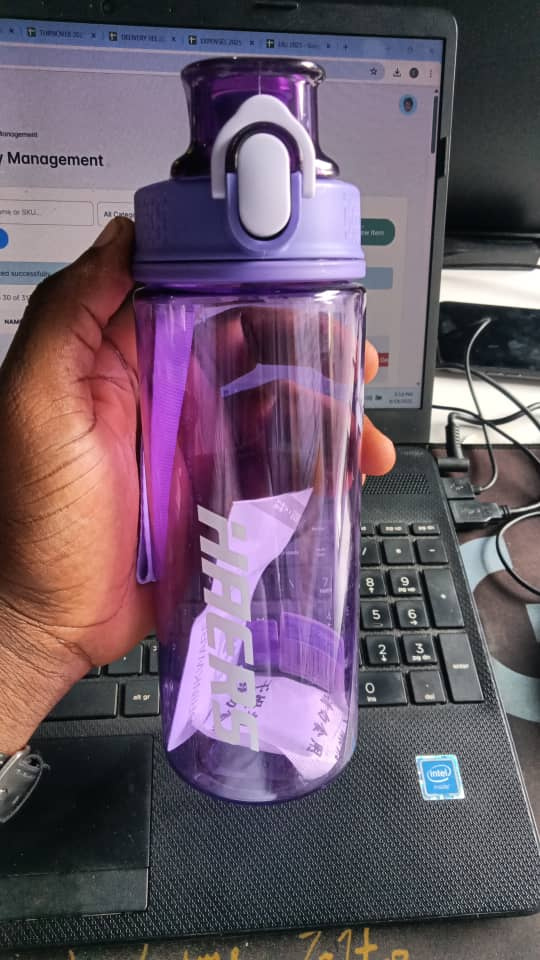 WATER BOTTLE-PURPLE-600ML