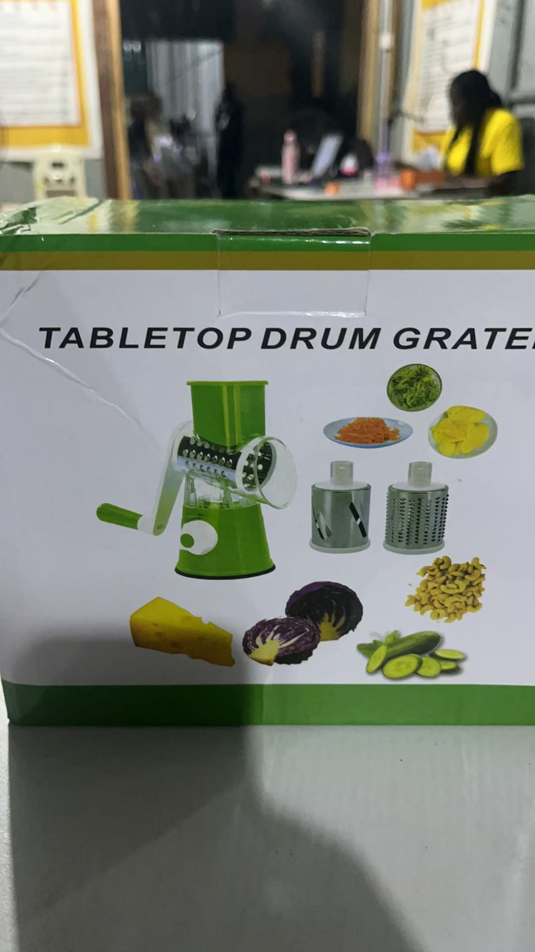tabletop drum grater