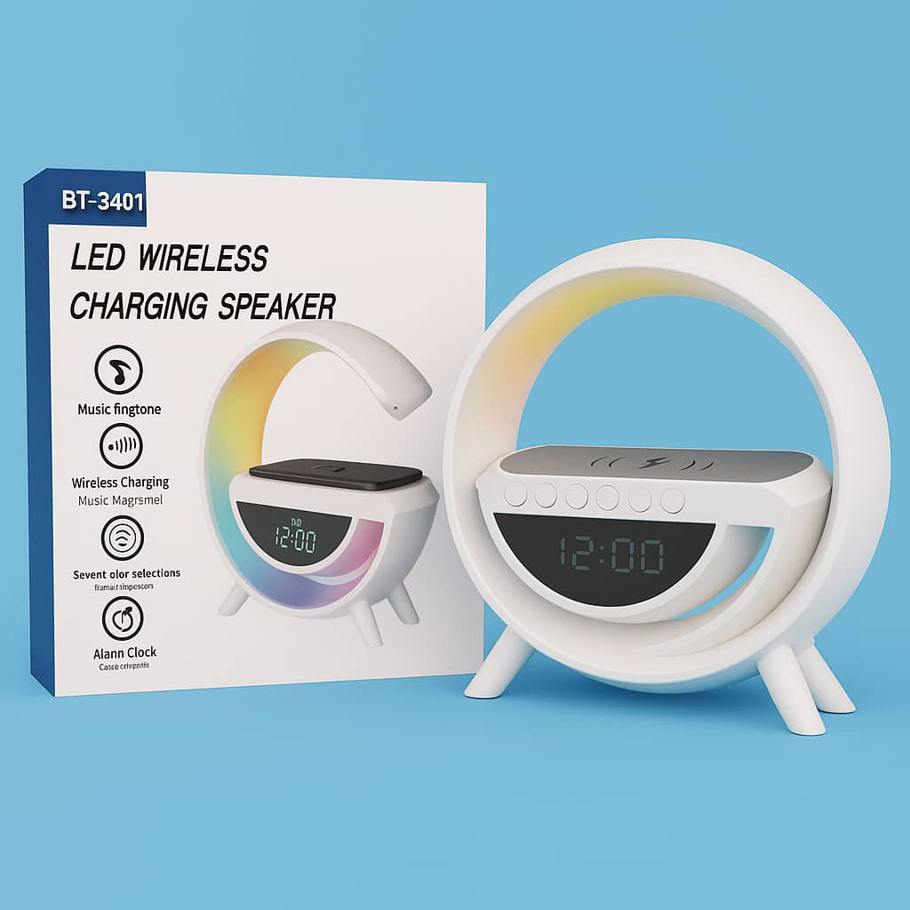 LED wireless charging speaker