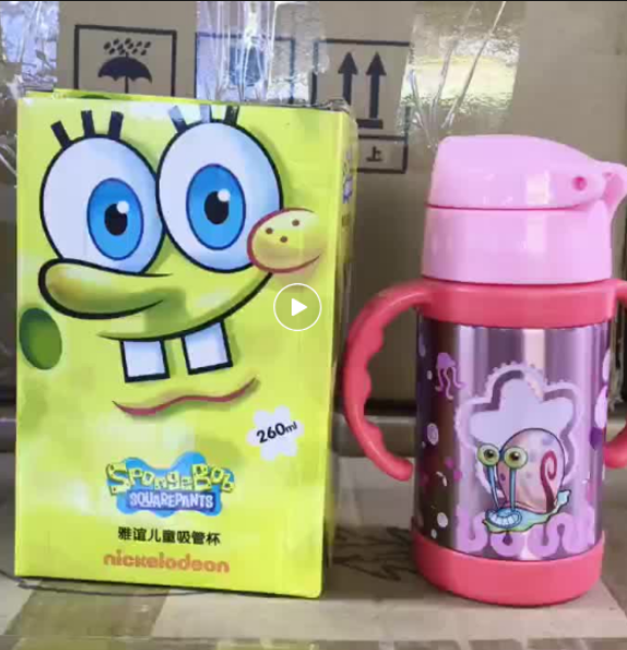 Kids Straw Thermos Cup